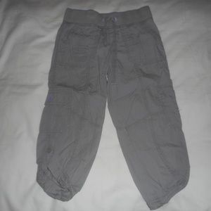 Justice Grey Capri Cargo Pants